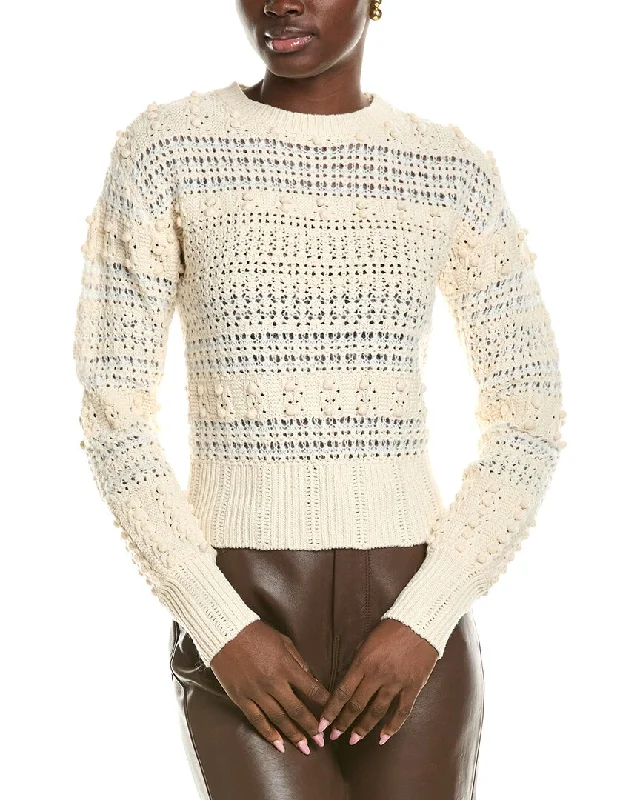 Smart Comfort Wear rag & bone Open Popcorn Knit Wool-Blend Sweater