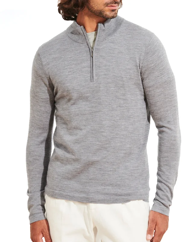 Mist 1/4 Zip Merino Wool Sweater