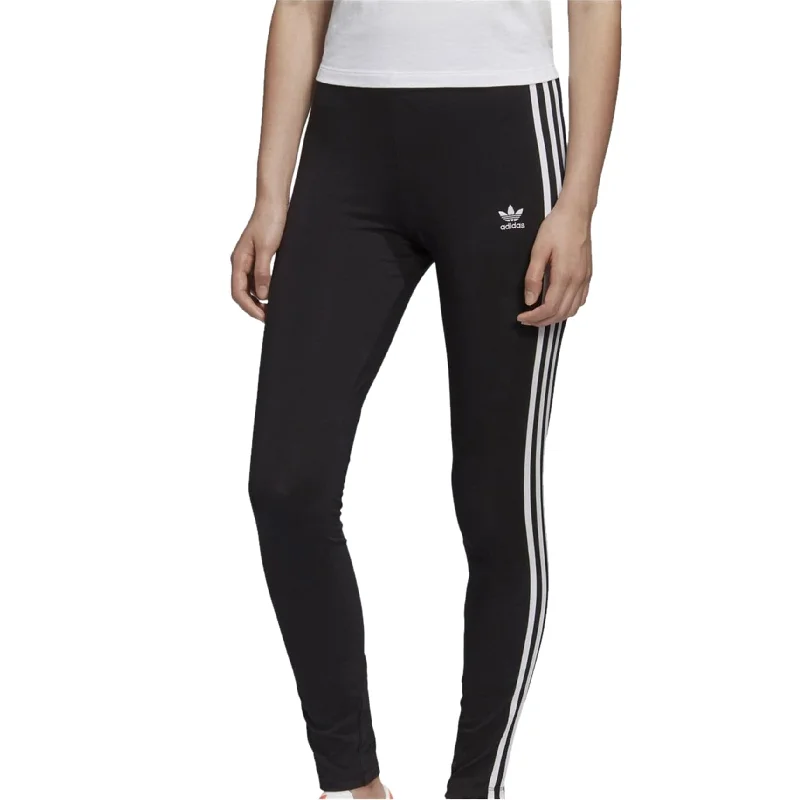 Adidas Womens 3-STRIPES TIGHTS Compression Athletic Pants, Black, X-Small