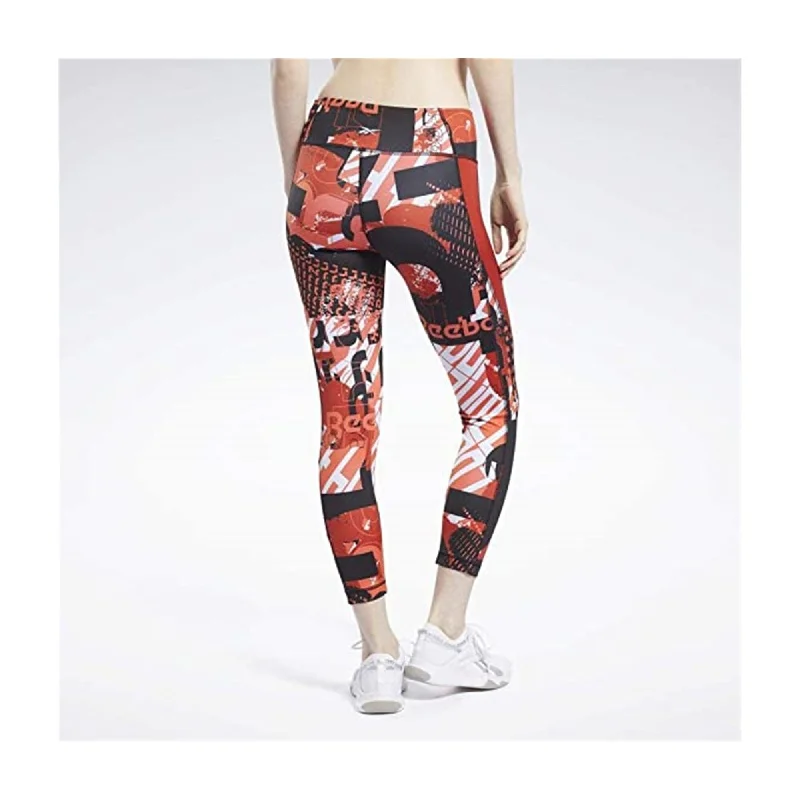 Reebok Womens Workout-Ready Compression Athletic Pants, Multicoloured, Small