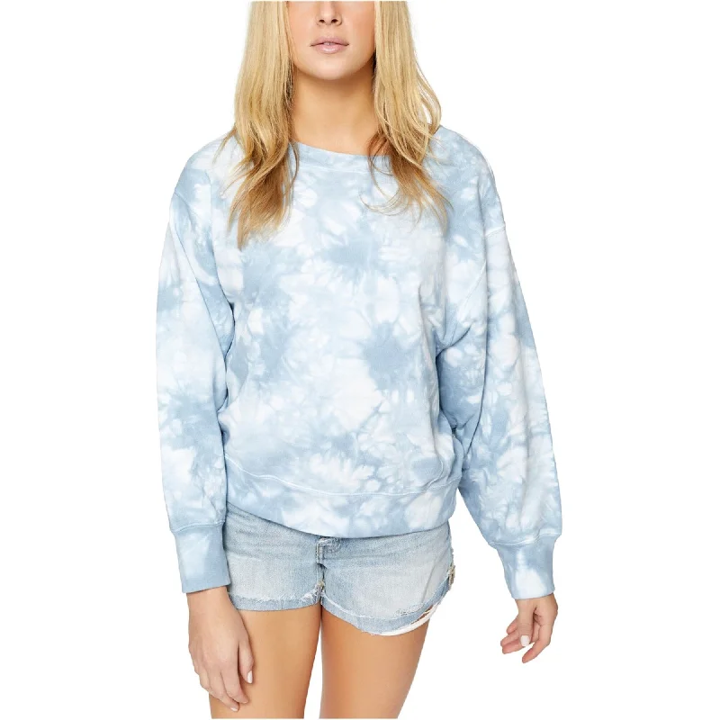 Sanctuary Clothing Womens Tie Dyed Sweatshirt, Blue, Small