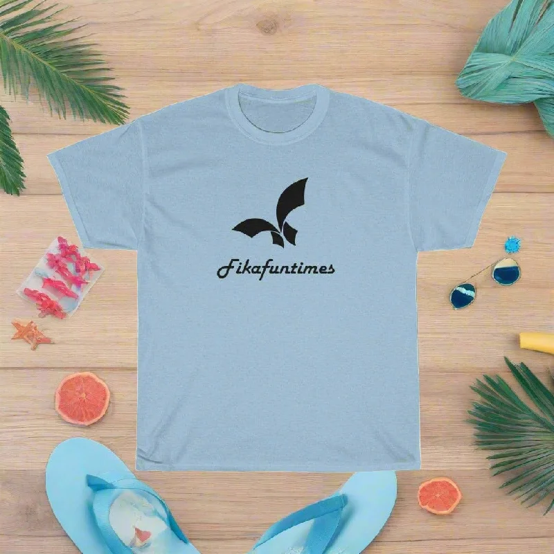 Unisex Fikafuntimes Logo Print 100% Cotton Round Neck T-Shirt