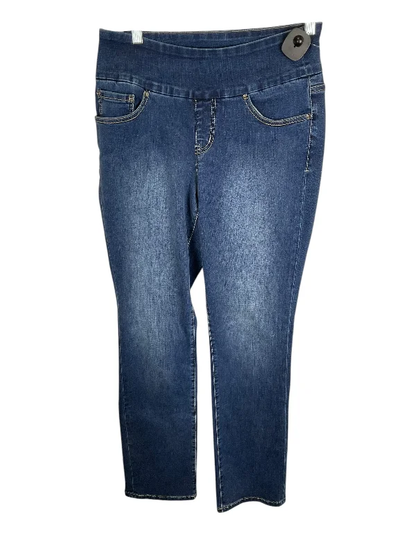 Jeans Straight By Jag In Blue Denim, Size: 8