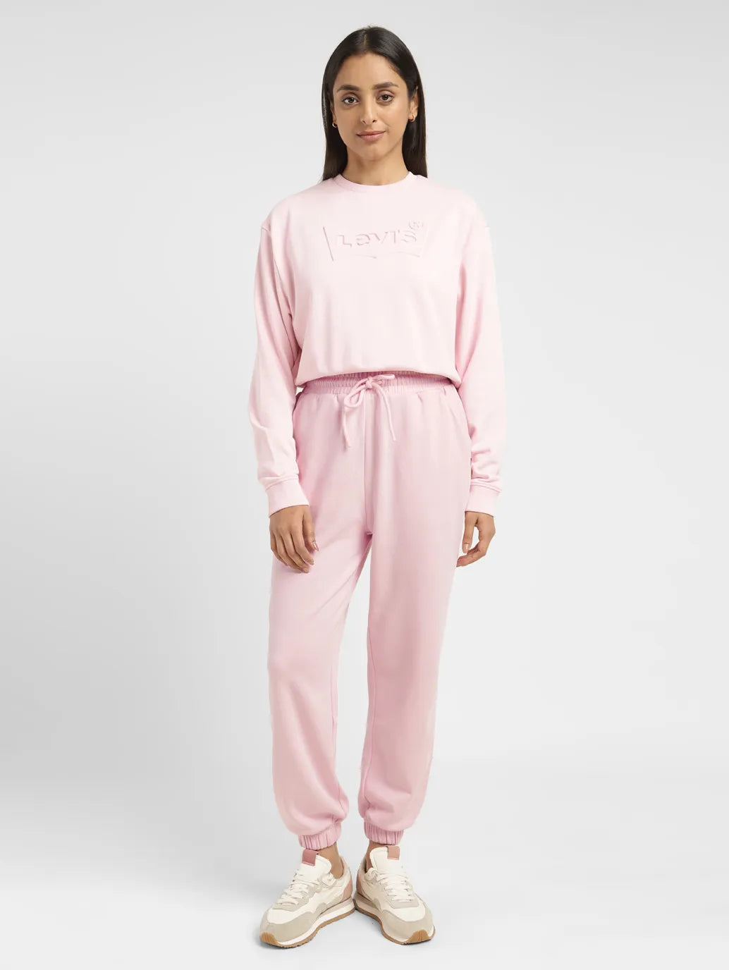 Women's High Rise Pink Regular Fit Joggers