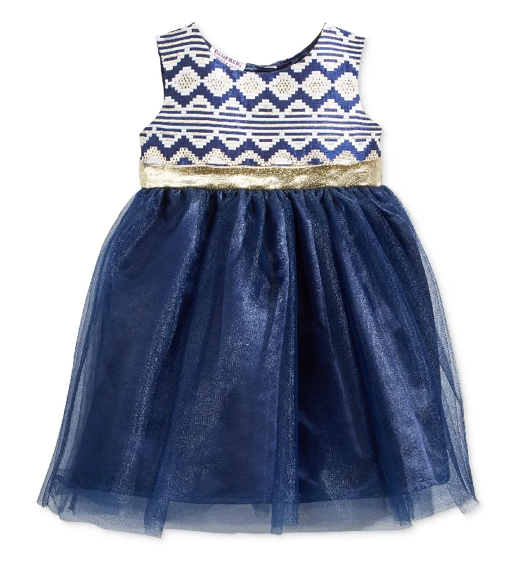 British Fashion Blueberi Boulevard Brocade Tulle Dress Baby Girls 0 24 Months