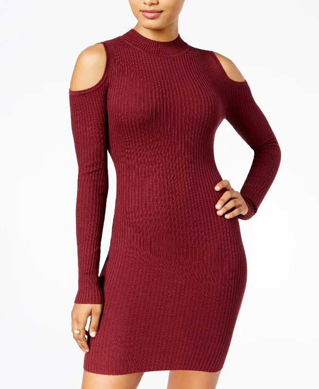 Juniors' Cold-Shoulder Sheath Dress