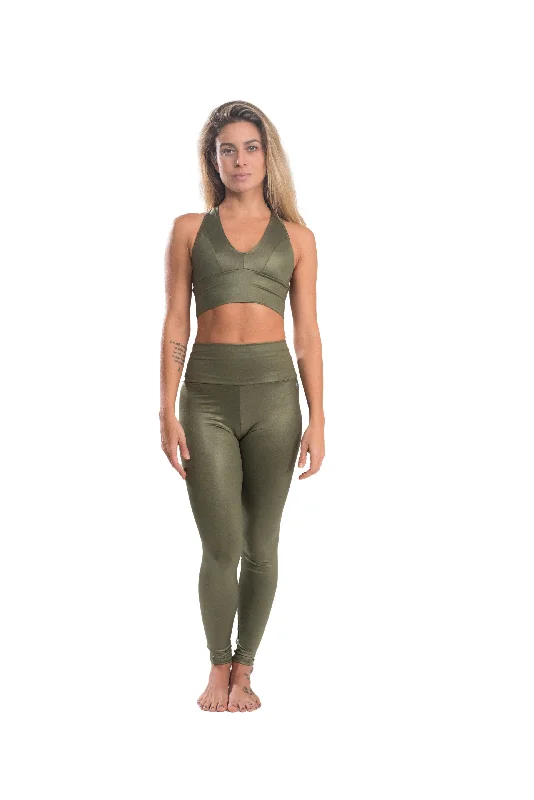 Mid Leggings, Jungle Green Cool Form Light