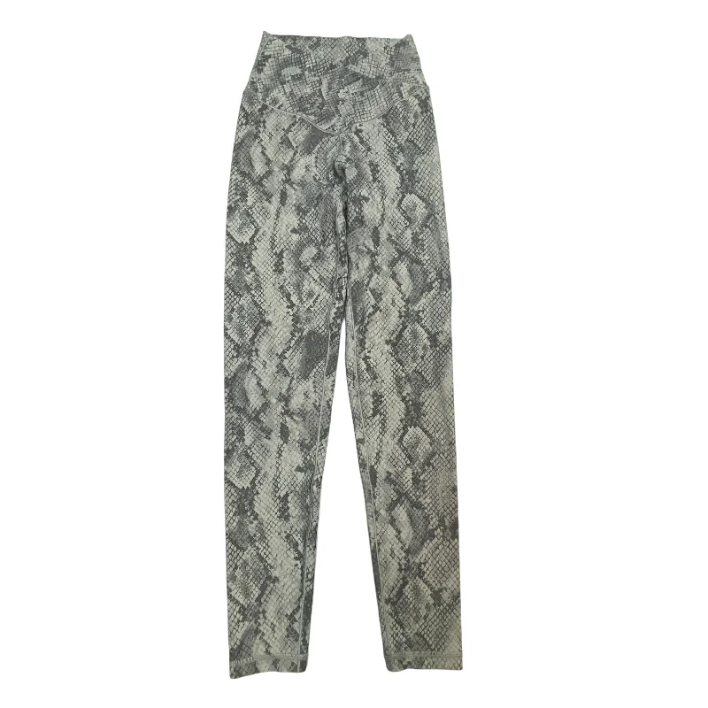 Stylish Ease Athletic Leggings By Aerie In Snakeskin Print, Size: S