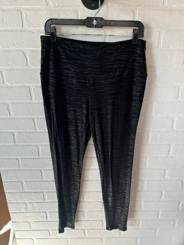 Cozy Layers Athletic Leggings By Chicos In Black, Size: 8
