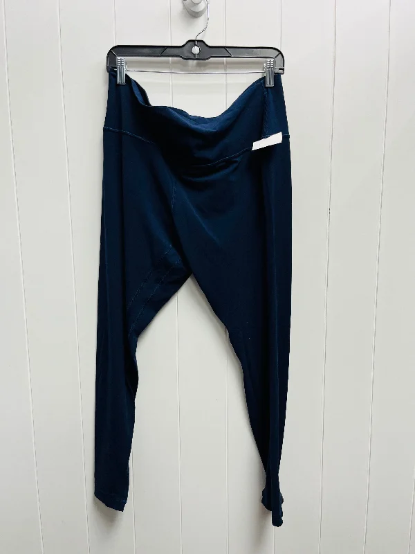 Athletic Leggings By Lululemon In Navy, Size: 18