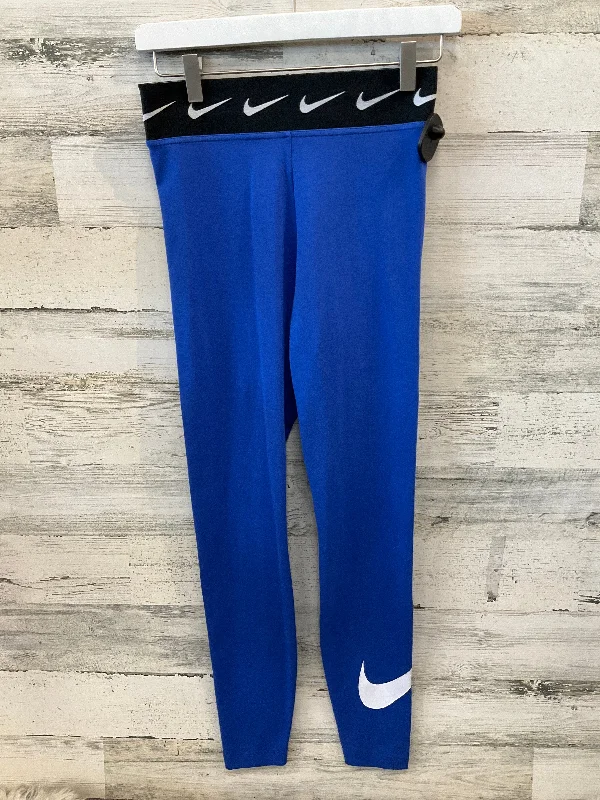 Modern City Athletic Leggings By Nike Apparel In Blue, Size: S
