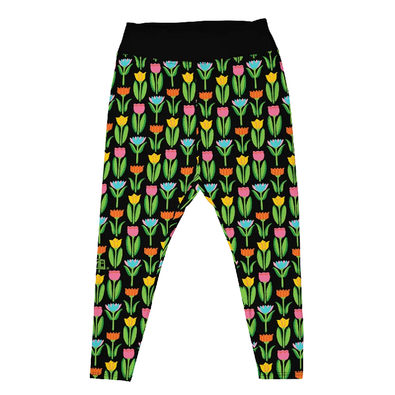 Tulip Garden Plus Size Leggings