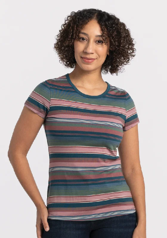 Addie Short Sleeve Crew - Adirondack 2.0 Stripe