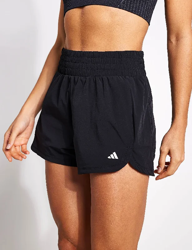 Warm Atmosphere Pacer Stretch-Woven Zipper Pocket Lux Shorts - Black