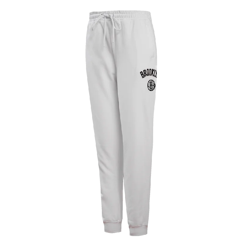 NBA BROOKLYN NETS CLASSIC WOMEN'S SWEATPANT (WHITE)