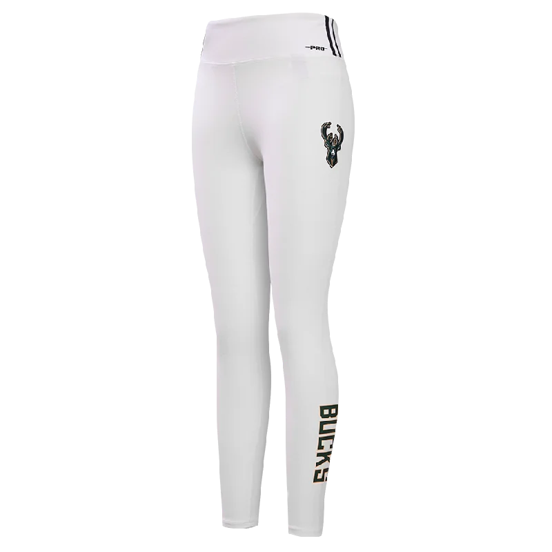 NBA MILWAUKEE BUCKS CLASSIC WOMEN'S JERSEY LEGGING (WHITE)