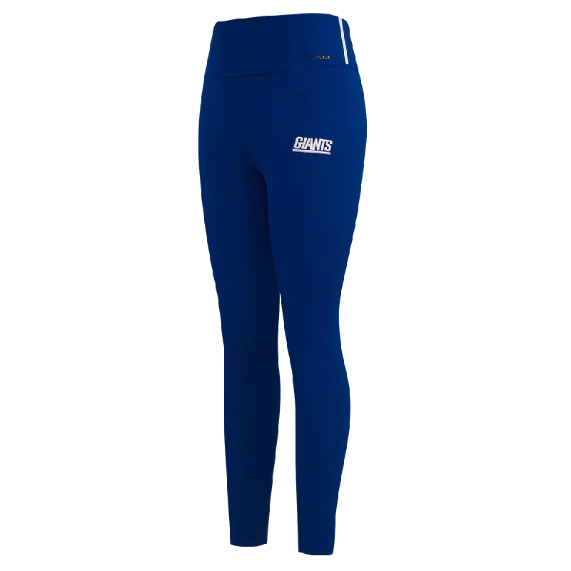 Comfortable Chic NFL NEW YORK GIANTS RETRO CLASSIC WOMEN'S JERSEY LEGGING (DODGER BLUE)