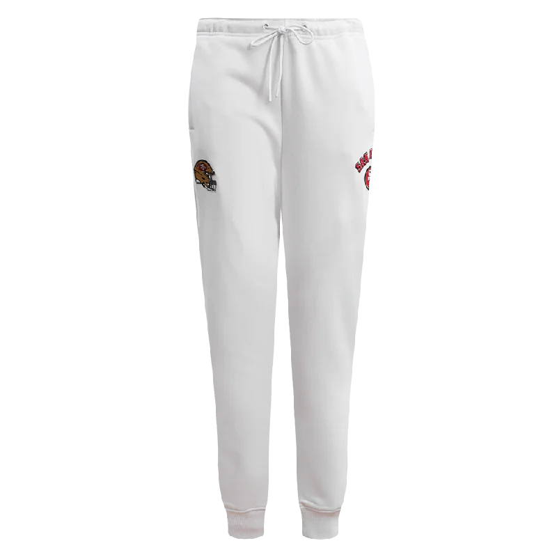 NFL SAN FRANCISCO 49ERS CLASSIC FLC SWEATPANT (WHITE)