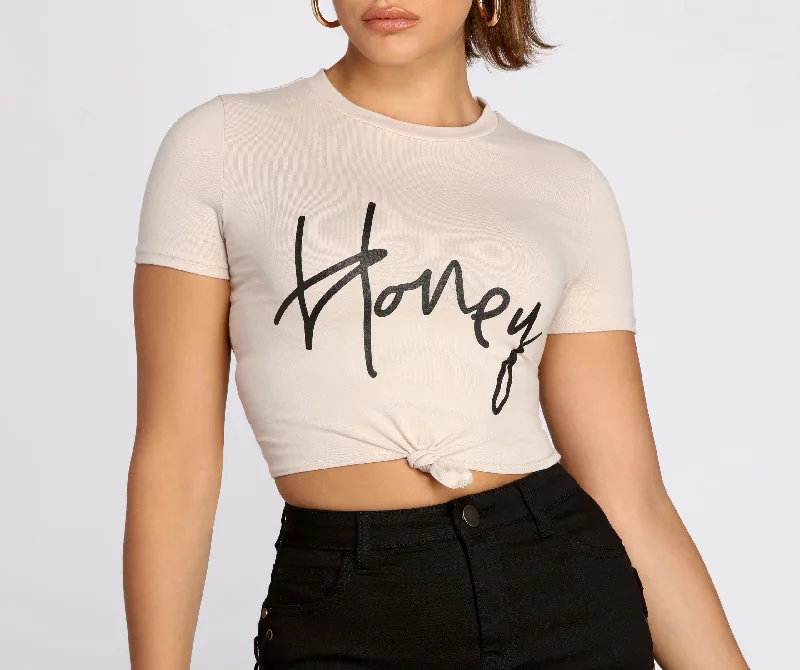 Honey Knot Front Tee