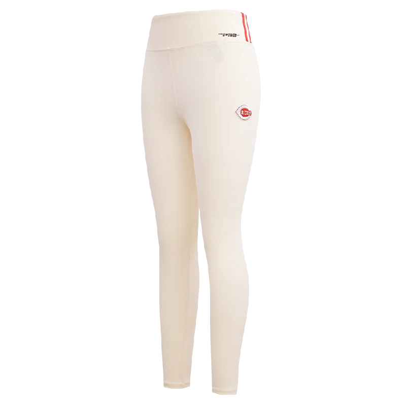Cozy Layers MLB CINCINNATI REDS RETRO CLASSIC WOMEN'S JERSEY LEGGING (EGGSHELL)