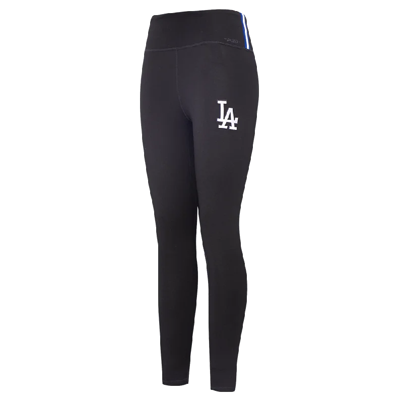 MLB LOS ANGELES DODGERS SCRIPT TAIL WOMEN'S HW JERSEY LEGGING (BLACK)