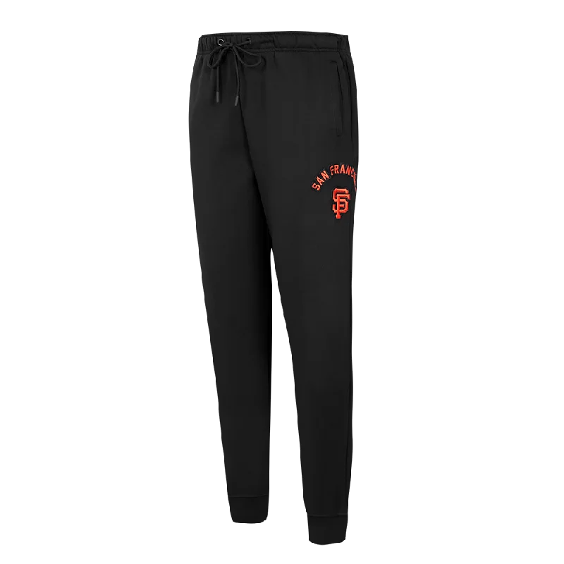 Fashion Touch MLB SAN FRANCISCO GIANTS CLASSIC WOMEN'S FLC SWEATPANT (BLACK)