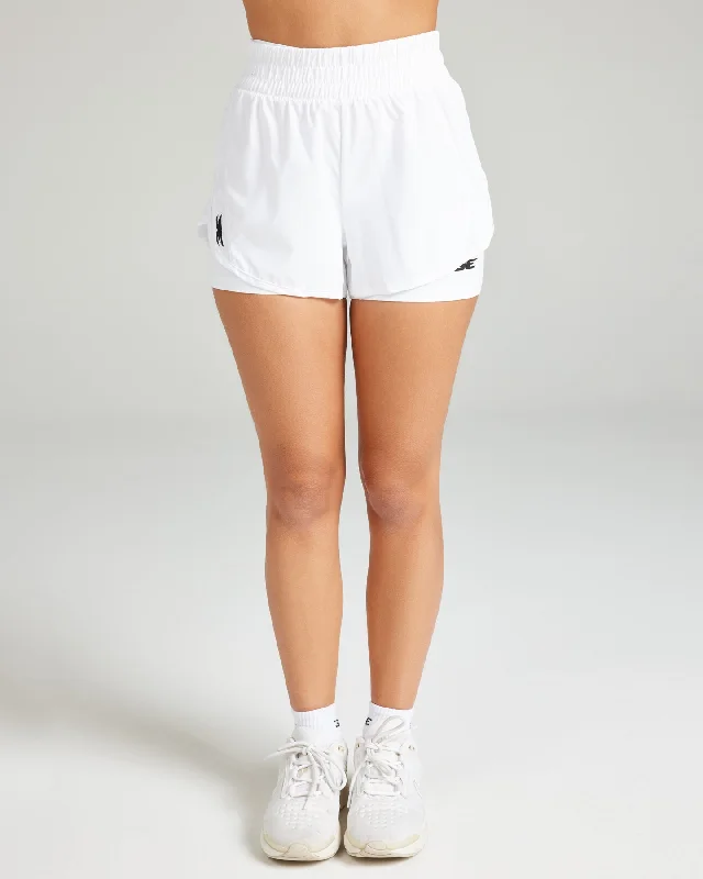 Peak Shorts - White