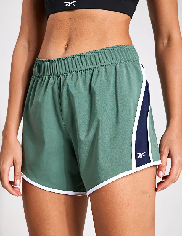 Comfortable And Versatile ID Train Woven Shorts - Escape Green
