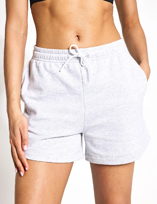 Outdoor Trend Loopback Shorts - Light Grey Melange