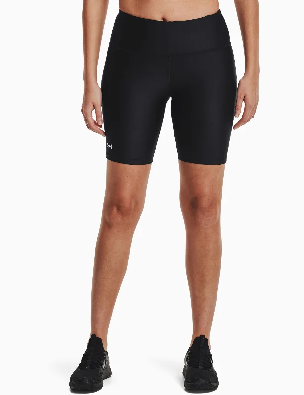 Retro Fashion HeatGear Bike Shorts - Black/White