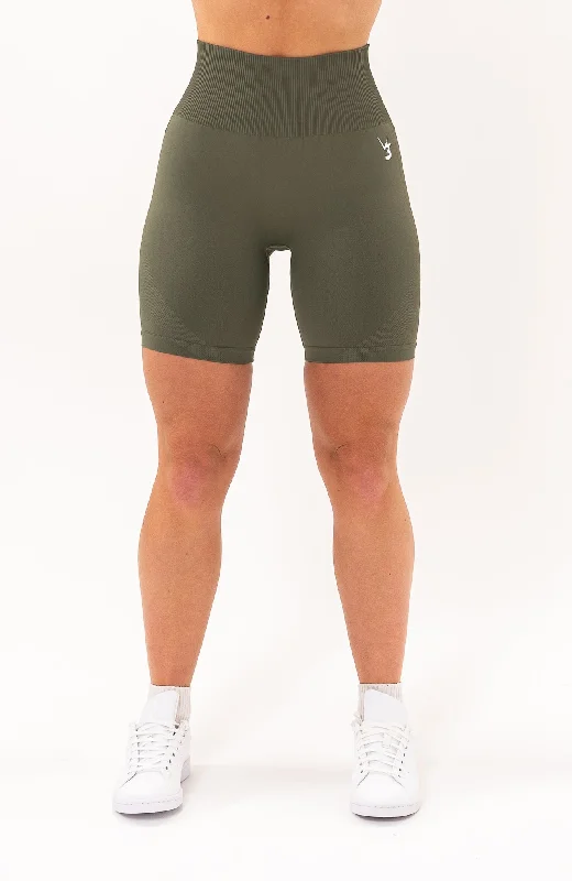 Unlimited Seamless Shorts - Olive Fade