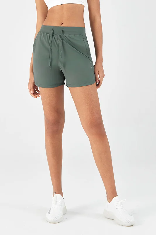 Women's Running Short with Zipper Pockets