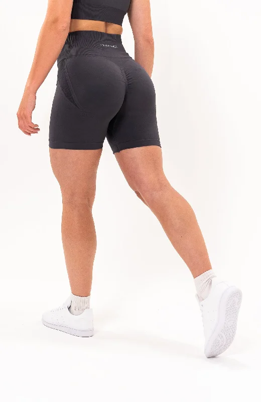 Tempo Seamless Scrunch Shorts - Grey